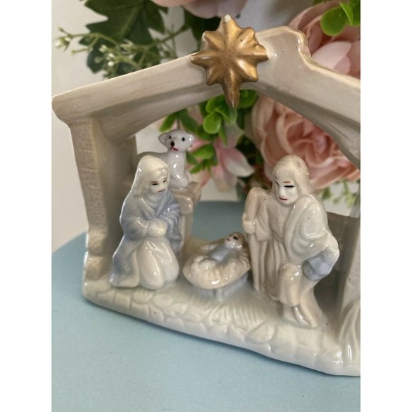 Vtg Ceramic Porcelain Nativity Jesus‎ Mary Joseph - Picture 6 of 12